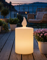 8 Seasons Design Shining Candle 60cm weiß