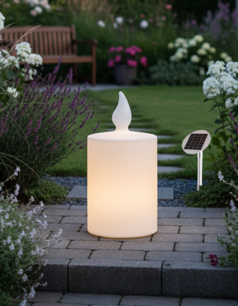 8 Seasons Design Shining Candle 60cm Solar