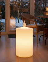 8 Seasons Design Shining Candle 80cm weiß