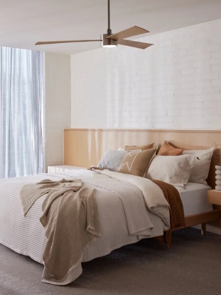 Lucci Air Deckenventilator Climate IV Antik Bronze/Walnuss mit LED Beleuchtung