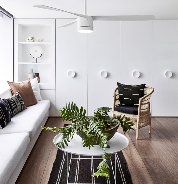 Lucci Air Deckenventilator Peregrine Weiß mit LED Beleuchtung