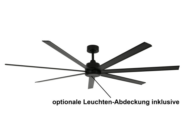 Lucci Air Deckenventilator Atlanta Schwarz mit LED Beleuchtung