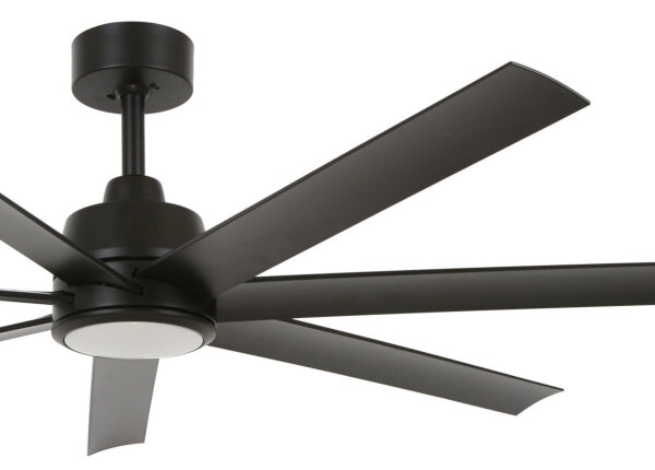 Lucci Air Deckenventilator Atlanta Schwarz mit LED Beleuchtung