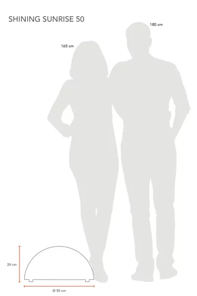 8 Seasons Design Shining Sunrise weiß 50cm