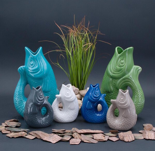 Monsieur Carafon Fisch Vase XS Weiß 0,2 LITER