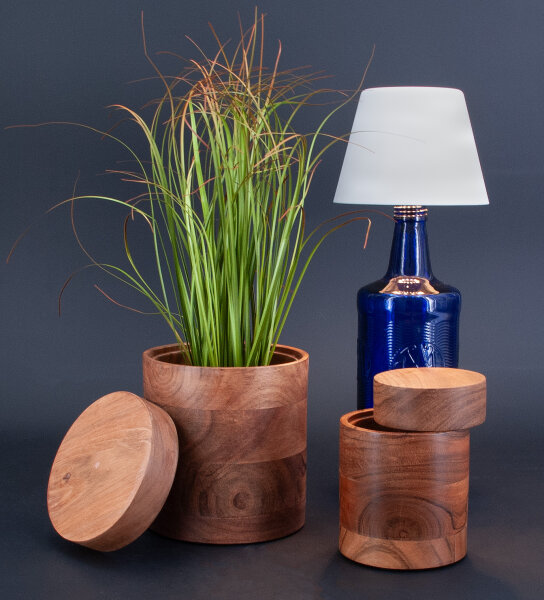 Bento Box M Akazienholz rund natur