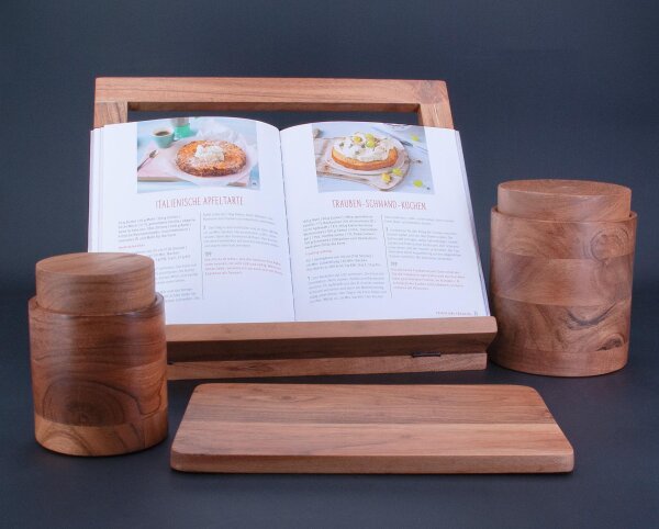 Bento Box M Akazienholz rund natur