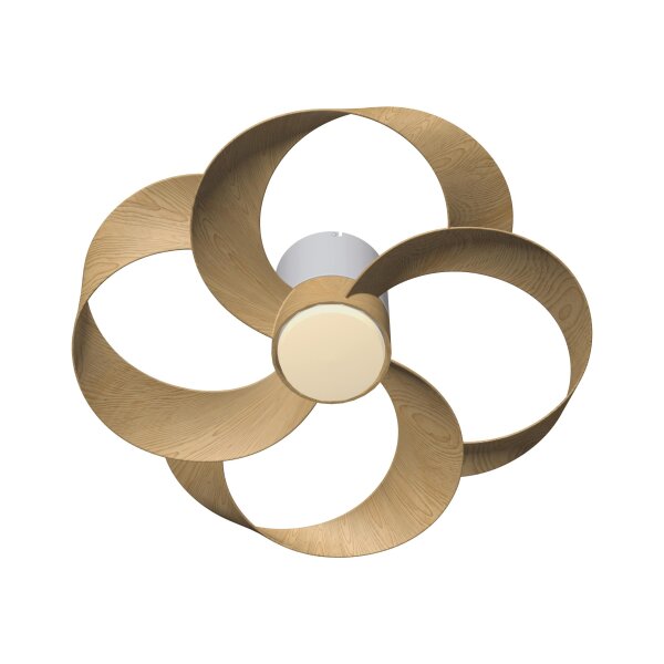 Mantra Rose Deckenventilator LED Fernbedienung dimmbar Holzoptik