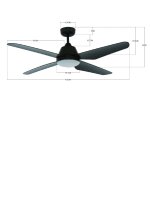 Lucci Air Deckenventilator Aria Schwarz mit LED Beleuchtung