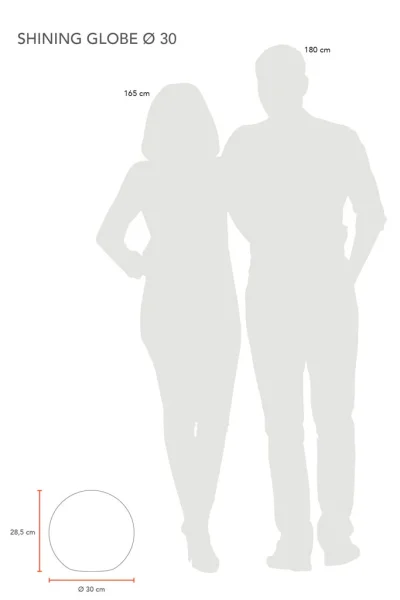 8 Seasons Design Shining Globe RGB 30cm