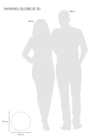 8 Seasons Design Shining Globe RGB 30cm