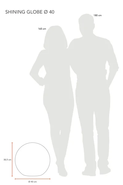 8 Seasons Design Shining Globe RGB 40cm