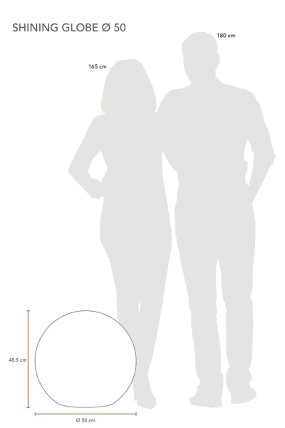 8 Seasons Design Shining Globe RGB 50cm