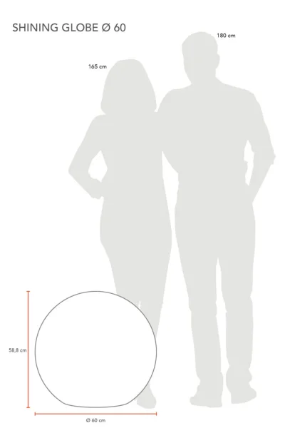 8 Seasons Design Shining Globe RGB 60cm