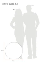 8 Seasons Design Shining Globe RGB 60cm
