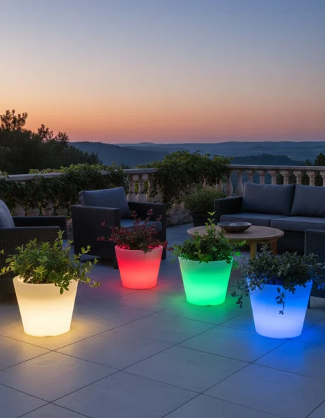 8 Seasons Design Dekoleuchte Shining Classic Pot XM RGB