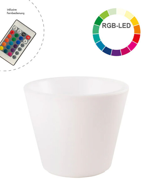8 Seasons Design Dekoleuchte Shining Classic Pot XM RGB