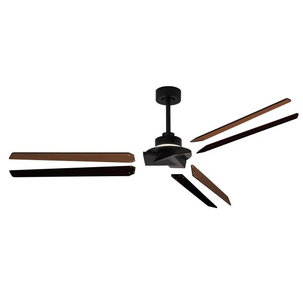 Mantra Brisa 177cm Deckenventilator LED Fernbedienung dimmbar schwarz/holz