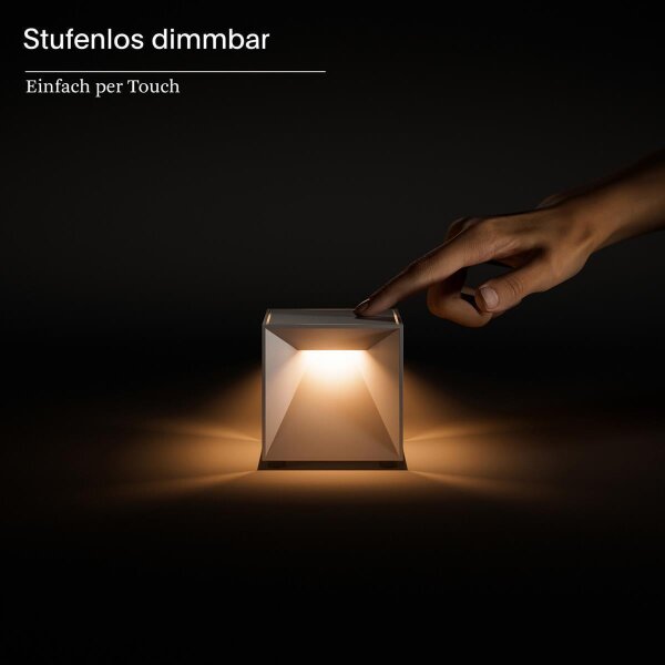 Sigor Nutalis mini schneeweiß Akku-Tischleuchte