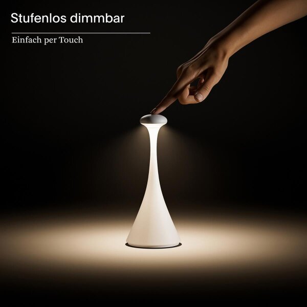 Sigor Nudrop mini sonnengelb Akku-Tischleuchte