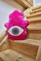 Lucky Hand Kissen komplett cranberry von farbenfreunde