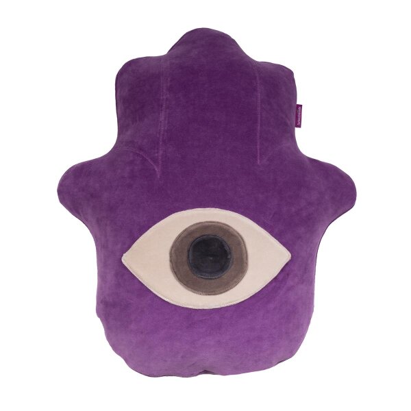 Lucky Hand Kissen komplett dancing purple von farbenfreunde