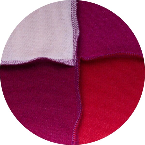 Vi Cotton Patchworkdecke Shades of red von farbenfreunde