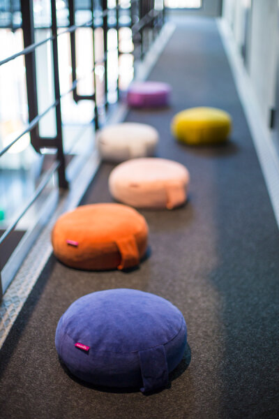 Yogakissen komplett Dinkel-Spelz smaragd von farbenfreunde