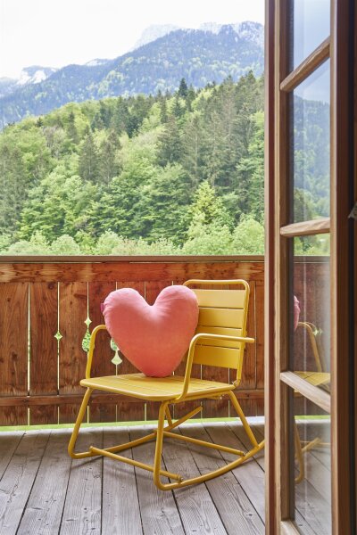 Herzkissen komplett pink peach von farbenfreunde