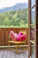 Herzkissen komplett pink peach von farbenfreunde