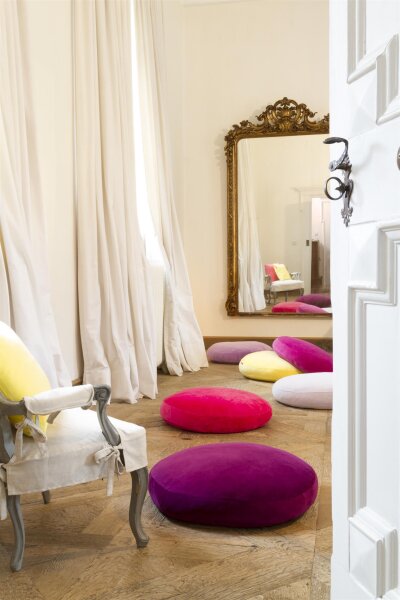 Stegkissen rund komplett anthracite von farbenfreunde