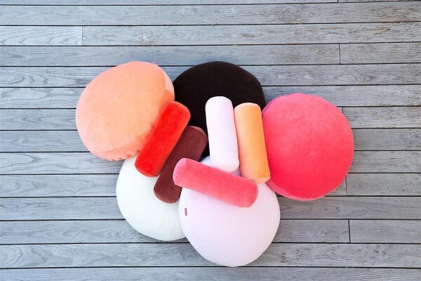 Stegkissen rund komplett anthracite von farbenfreunde