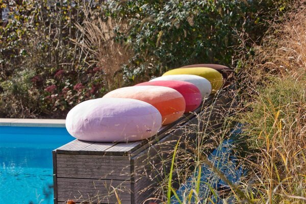 Stegkissen rund komplett dancing purple von farbenfreunde