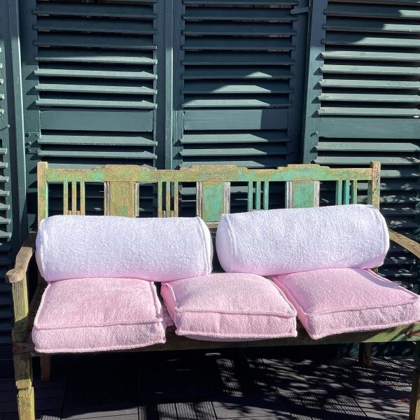 FRESH Frottee Stegkissen komplett fuchsia von farbenfreunde