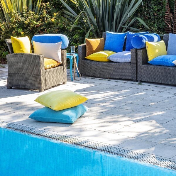 Rolle Nackenrolle groß komplett platingrau von farbenfreunde