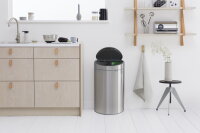 Brabantia Touch Bin New Recycle 10 + 23 L Platinum