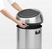 Brabantia Touch Bin 60 L Matt Steel Fingerprint Proof