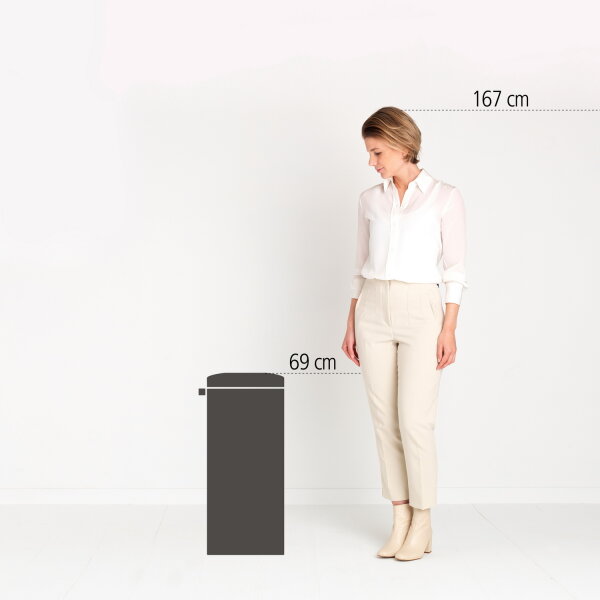 Brabantia Paper Bin Flame Guard 30 L in 2 Farben erhältlich