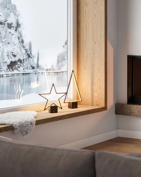 Sompex LED Akku-Tischleuchte Pine 2.0 schwarz 47cm