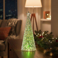 Sompex Weihnachtsbaum Tischleuchte Glamor grün...