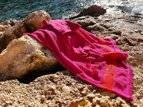 FRESH Frottee Towel with Fringes karibik von farbenfreunde