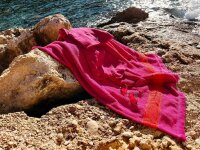 FRESH Frottee Towel with Fringes pine von farbenfreunde