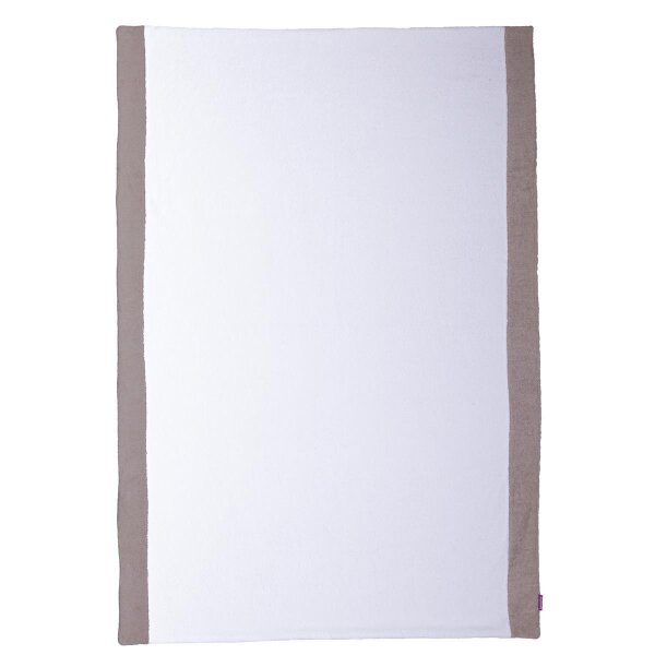 Fresh Luxury Beach Plaid 105x150cm weiß/auster von farbenfreunde