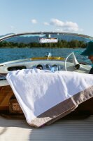 Fresh Luxury Beach Plaid 105x150cm softorange/amber wood von farbenfreunde