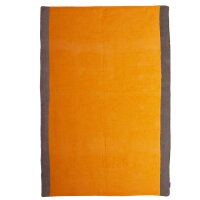 Fresh Luxury Beach Plaid 105x150cm softorange/amber wood von farbenfreunde