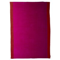 Fresh Luxury Beach Plaid 105x150cm fuchsia/blutorange von farbenfreunde