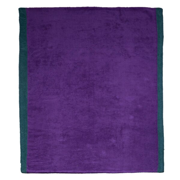 Fresh Luxury Beach Plaid 105x150cm ultra violet/jade green von farbenfreunde