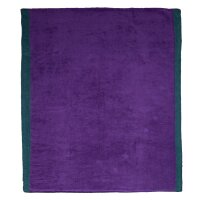 Fresh Luxury Beach Plaid 105x150cm ultra violet/jade green von farbenfreunde