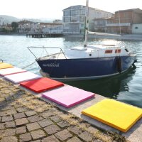 Stuhlkissen 40x40cm Nickystoff von farbenfreunde ice rose