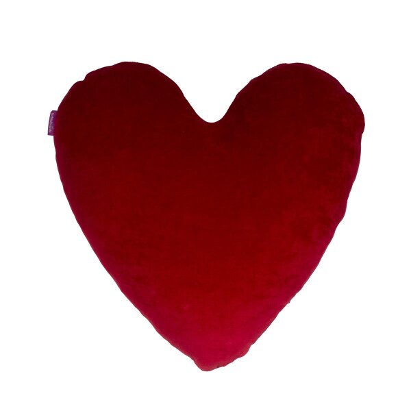 Herzkissen komplett rubin von farbenfreunde